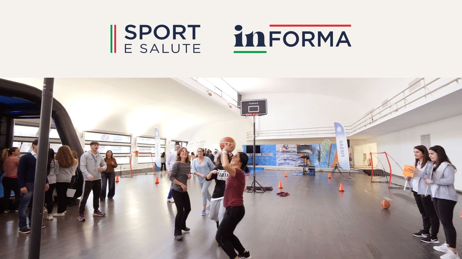 img. 1: "dipendenti di Sport e Salute durante un team building"
