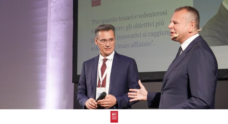 img: “Dalmazio Manti, Ceo BRT, con Gianluca Spolverato, managing partner WI LEGAL”