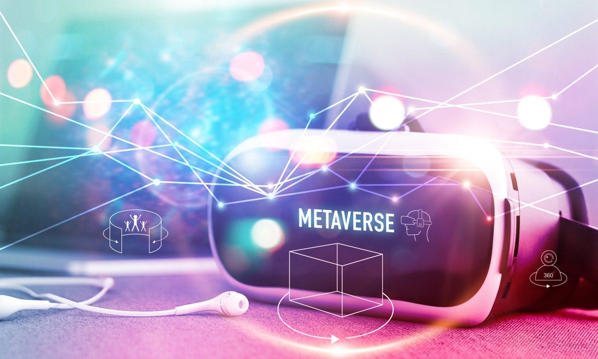 img 1: “visore VR per accedere a metaverso”